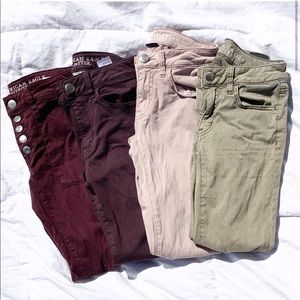 Bundle of American Eagle Colored Jeggings